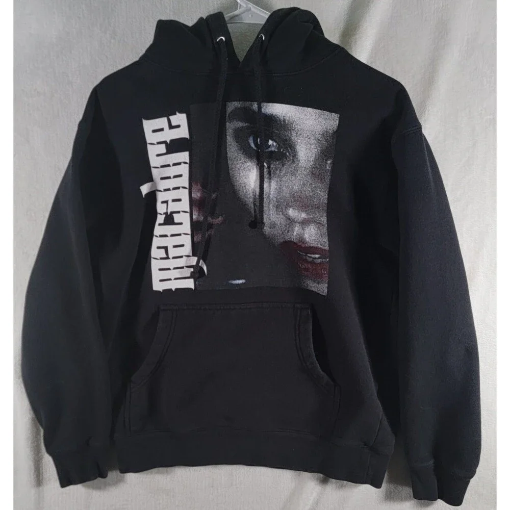 MACABRE (Chicago band) Face Metal Hoodie Large vintage Gothic Vampire - Picture 1 of 5